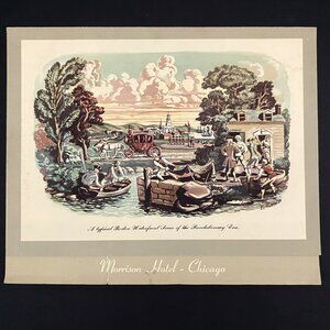 Vintage Menu Boston Oyster House Morrison Hotel Chicago Illinois 1950